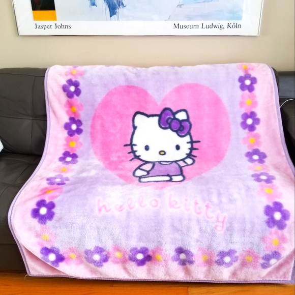 Sanrio Bedding Vintage Early Hello Kitty Plush Blanket Twin Poshmark